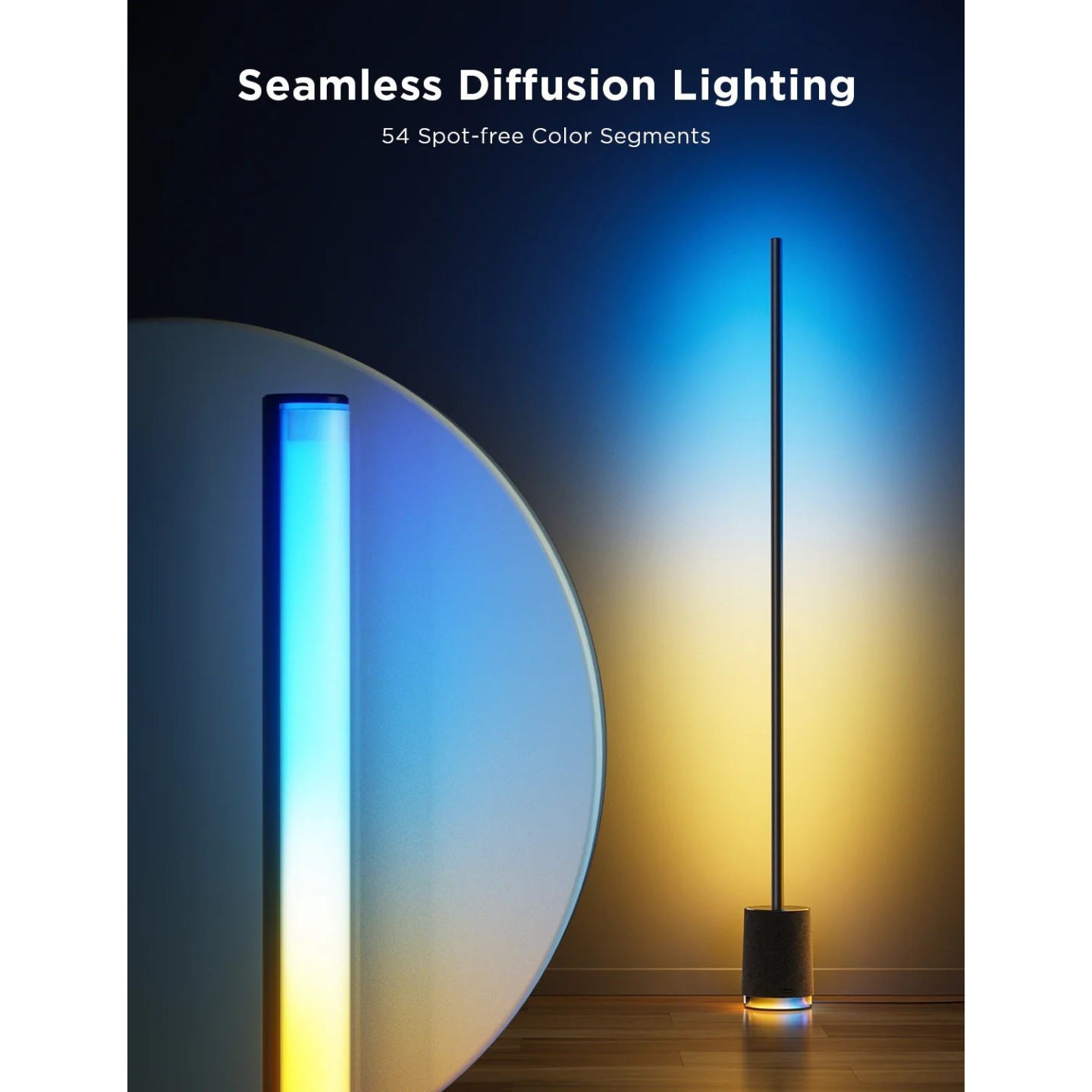 Govee Floor Lamp Pro Smart RGBICWW - H6079 - with Built-in Bluetooth Speaker — Buy in Cyprus with Fast Delivery