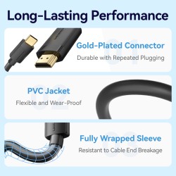 Buy Vention Converter USB-C to HDMI Cable 4K60Hz 1.5m - CRIBG -  in Cyprus, Nicosia, Limassol, Larnaka, Pafos