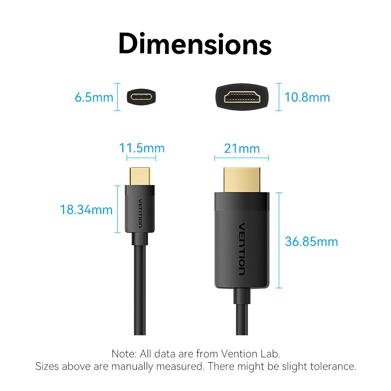 Buy Vention Converter USB-C to HDMI Cable 4K60Hz 1.5m - CRIBG -  in Cyprus, Nicosia, Limassol, Larnaka, Pafos