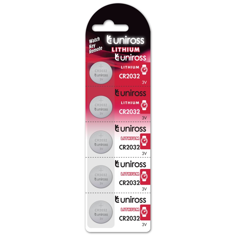 Buy Uniross Button Cell Lithium Battery (5pack) - CR2032 - Button Cell Lithium B... in Cyprus, Nicosia, Limassol, Larnaka, Pafos