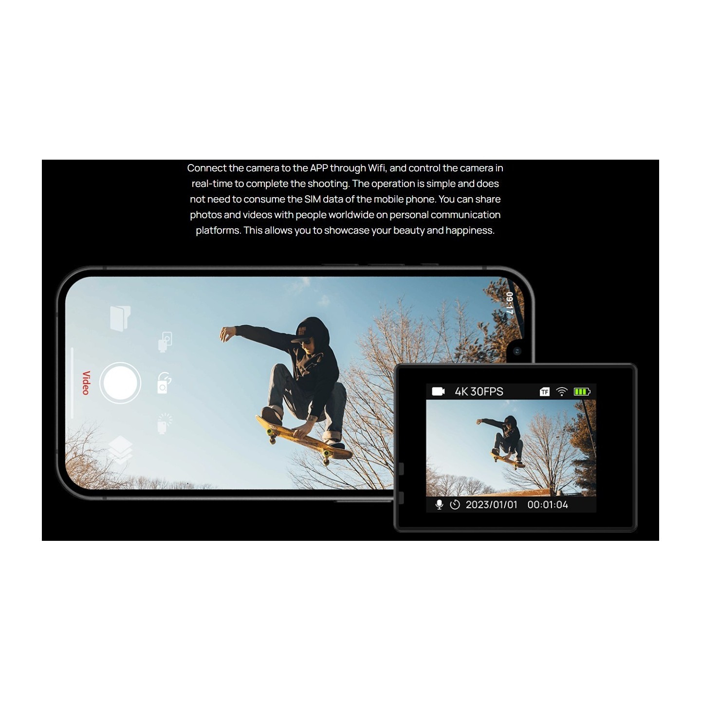 SJCAM Action Camera - SJ4000WiFi - 4K30FPS 12MP — Buy in Cyprus with Fast Delivery
