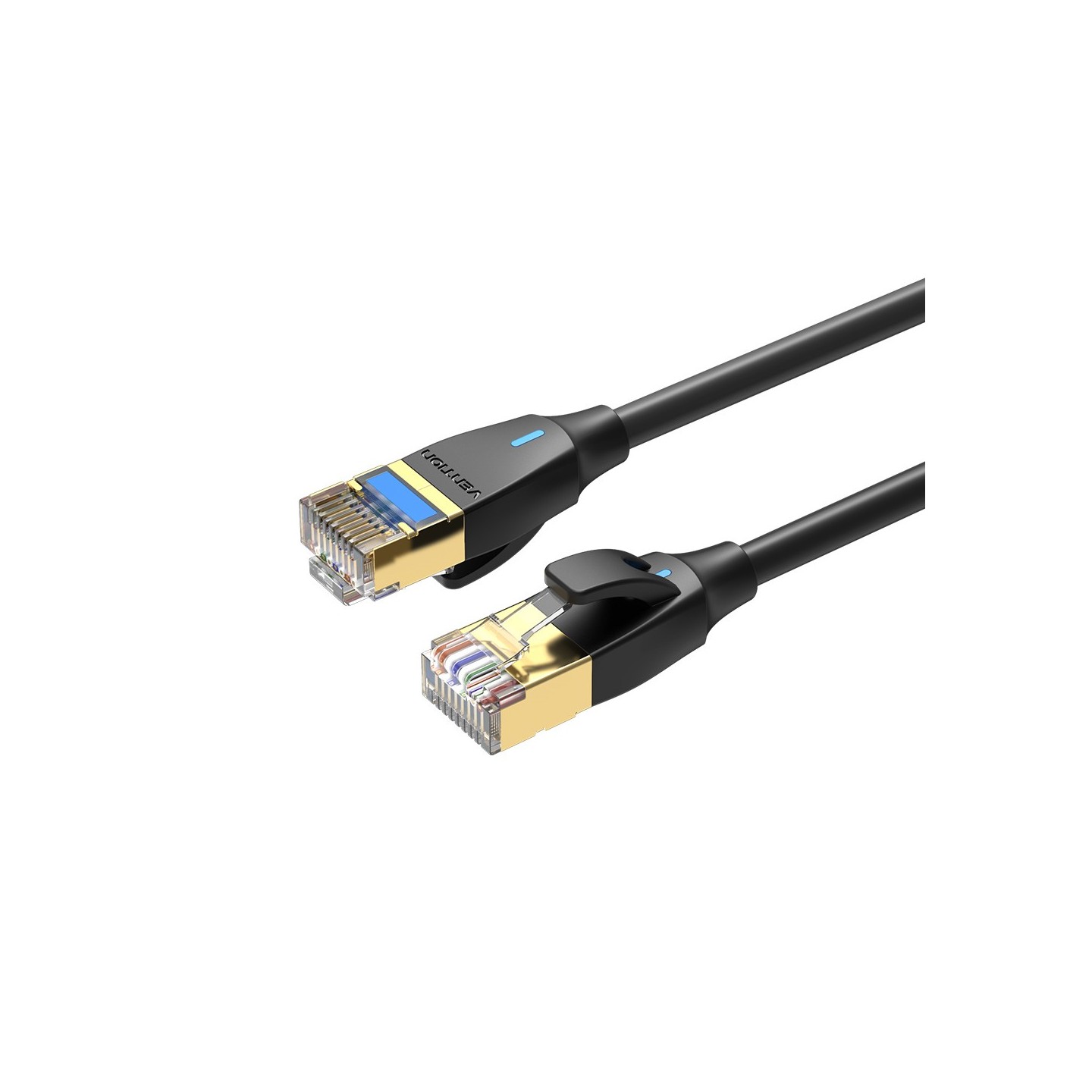 Vention NETWORK Cable - IKIBJ - CAT8 SFTP Slim 5.0m Black — Buy in Cyprus with Fast Delivery