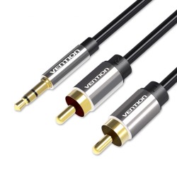 Buy Vention AUDIO 3.5mm to 2RCA M-M Cable - BCFBL - Metal 10.0m in Cyprus, Nicosia, Limassol, Larnaka, Pafos