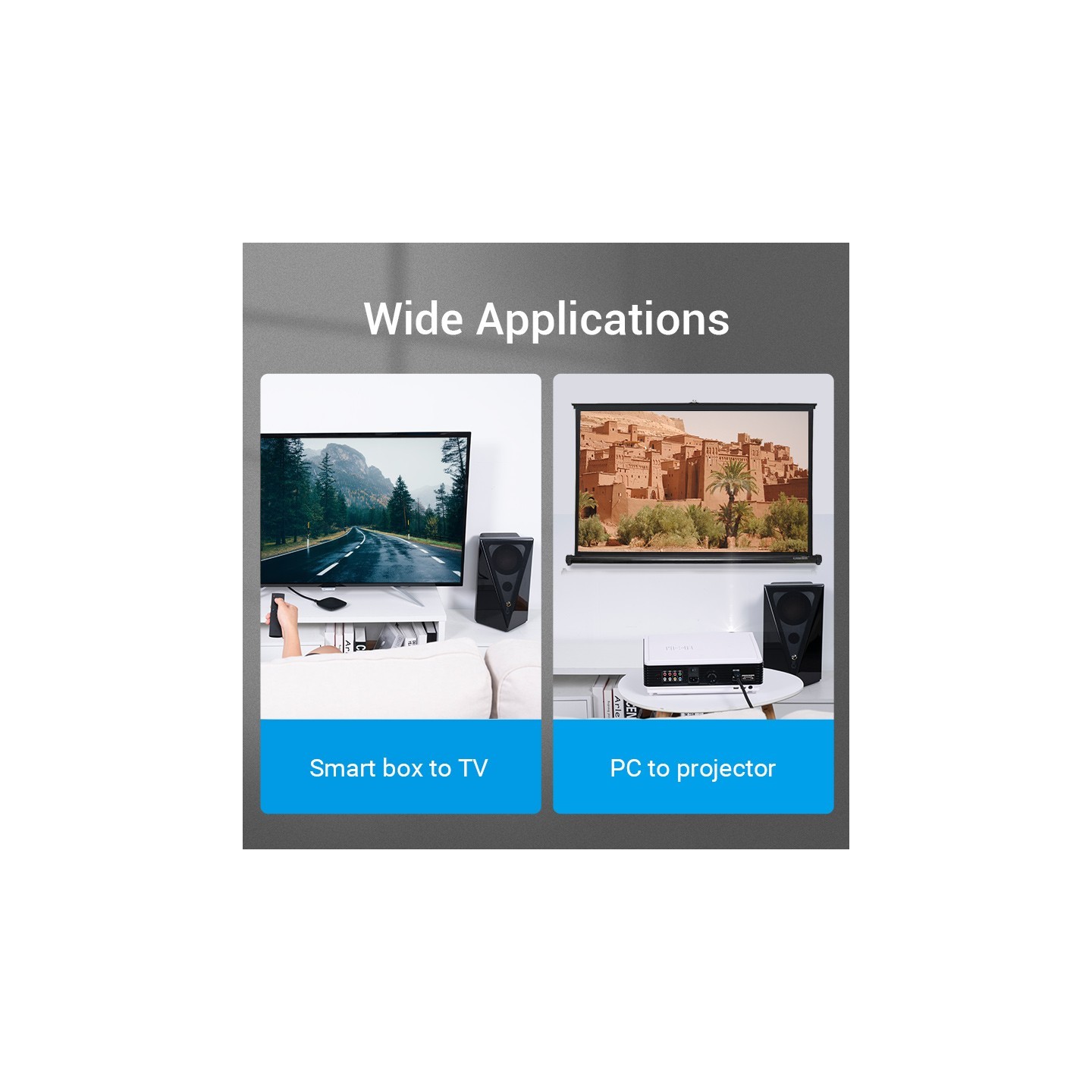 Vention HDMI Cable - AAUBG - 2.1 8K Braided 1.5m — Buy in Cyprus with Fast Delivery