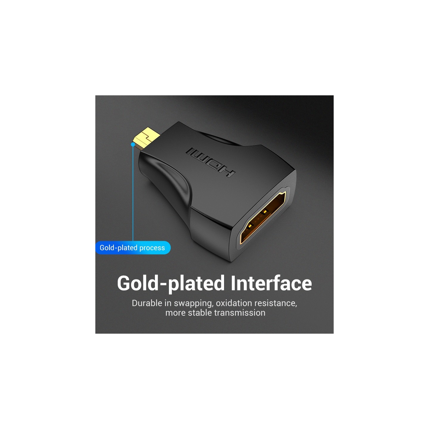 Vention HDMI Adaptor - AITB0 - Female to Micro HDMI Male — Buy in Cyprus with Fast Delivery