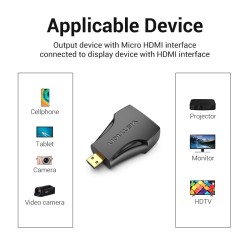 Buy Vention HDMI Adaptor - AITB0 - Female to Micro HDMI Male in Cyprus, Nicosia, Limassol, Larnaka, Pafos