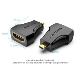 Buy Vention HDMI Adaptor - AITB0 - Female to Micro HDMI Male in Cyprus, Nicosia, Limassol, Larnaka, Pafos