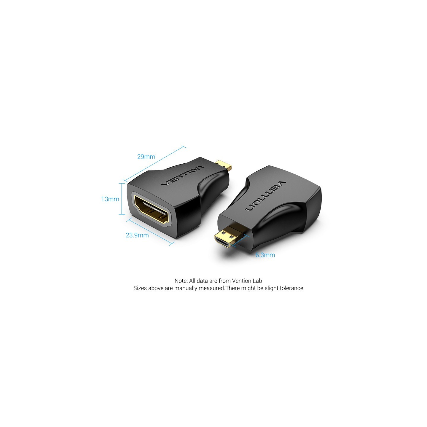 Vention HDMI Adaptor - AITB0 - Female to Micro HDMI Male — Buy in Cyprus with Fast Delivery