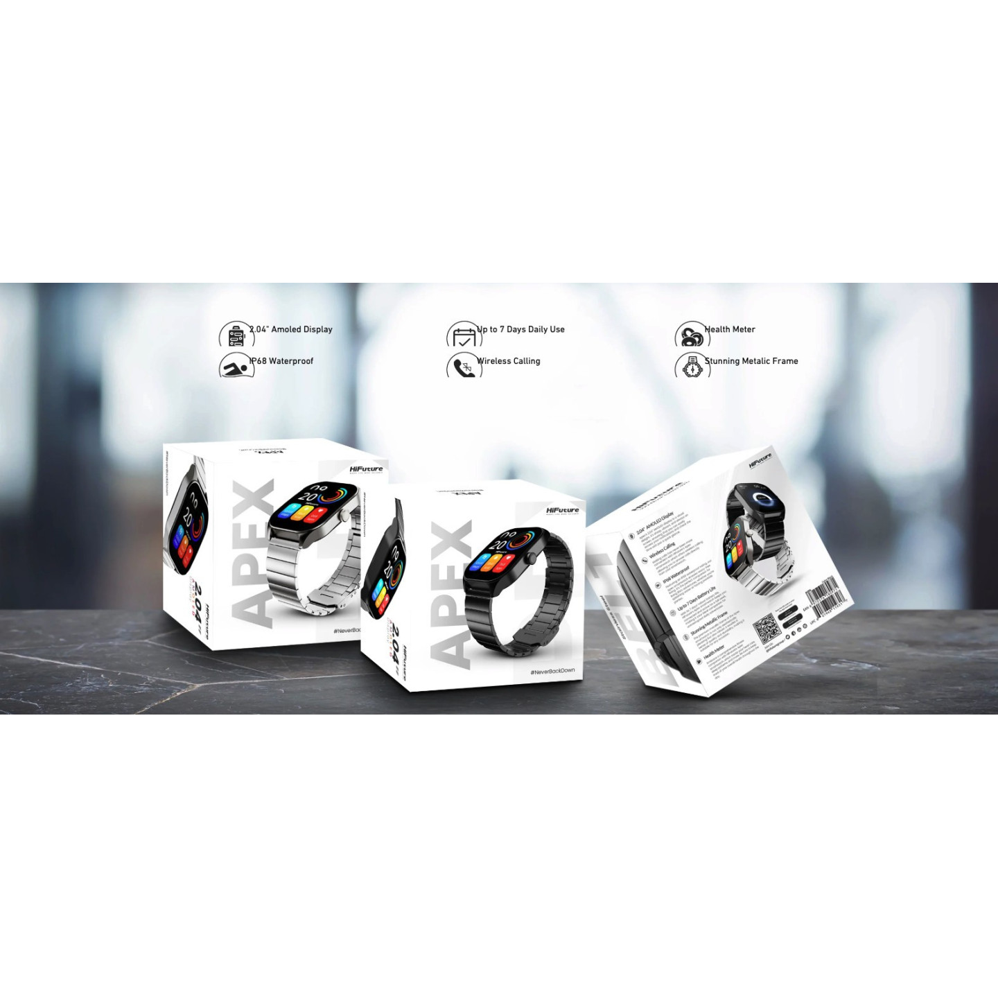 HiFuture SmartWatch - APEX - Silver — Buy in Cyprus with Fast Delivery