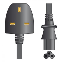 Buy Mercury Laptop Power Cable - 114.041UK - Black 3A 1m in Cyprus, Nicosia, Limassol, Larnaka, Pafos