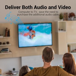 Buy Vention DisplayPort Cable to HDMI 4K30Hz 1.0m - HAGBF - Vention DisplayPort ... in Cyprus, Nicosia, Limassol, Larnaka, Pafos