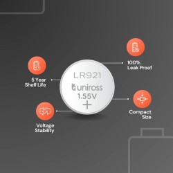 Buy Uniross Alkaline-Coin Battery - LR921 AG6 LR69 - Battery (10pack) in Cyprus, Nicosia, Limassol, Larnaka, Pafos