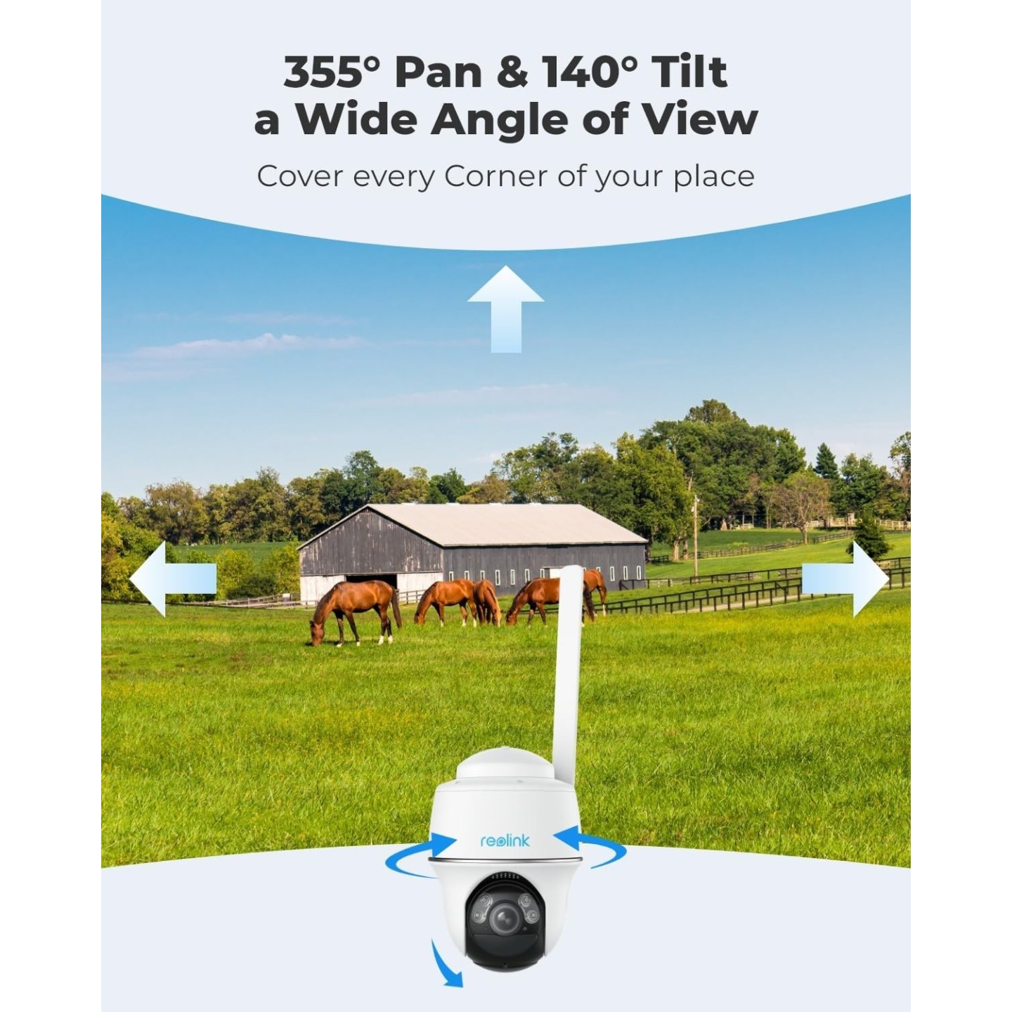 Reolink Outdoor Battery Camera 5MP PTZ GO PT Plus - BP4G - Outdoor, Battery, 5MP, PTZ, GO PT Plus