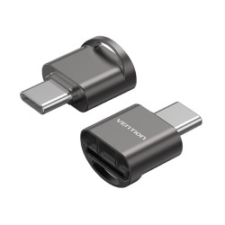 Vention Metal USB-C Card Reader for Micro SD Cards - CLMH0 - Metal USB-C Card Reader for Micro SD Cards