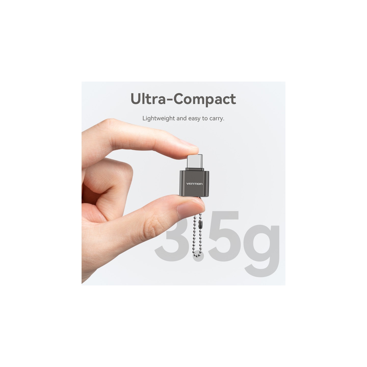 Vention Metal USB-C Card Reader for Micro SD Cards - CLMH0 - Metal USB-C Card Reader for Micro SD Cards