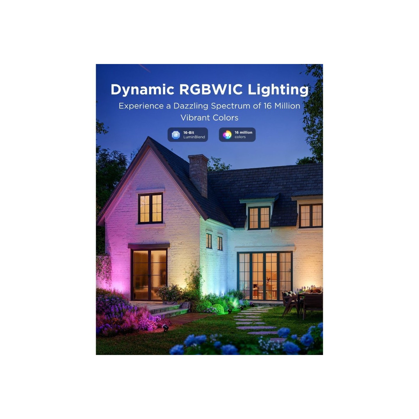 Govee Outdoor Smart Garden Spotlights - H7093311 - IP67 RGBICWW 2pack — Buy in Cyprus with Fast Delivery