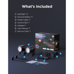 Buy Govee Outdoor Smart Garden Spotlights - H7093311 - IP67 RGBICWW 2pack in Cyprus, Nicosia, Limassol, Larnaka, Pafos