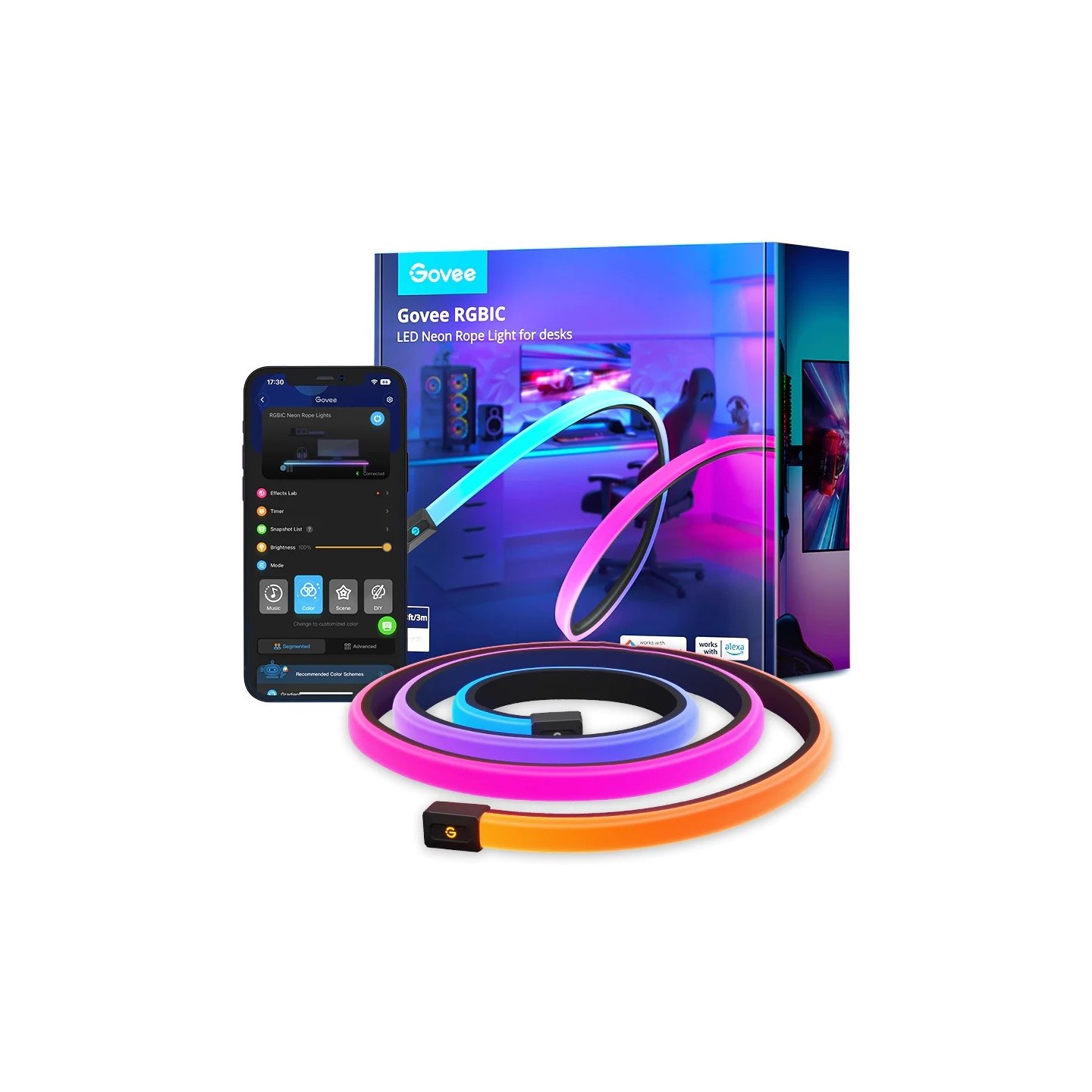 Govee Gaming Neon Table Light - H61C3 - 3m — Buy in Cyprus with Fast Delivery