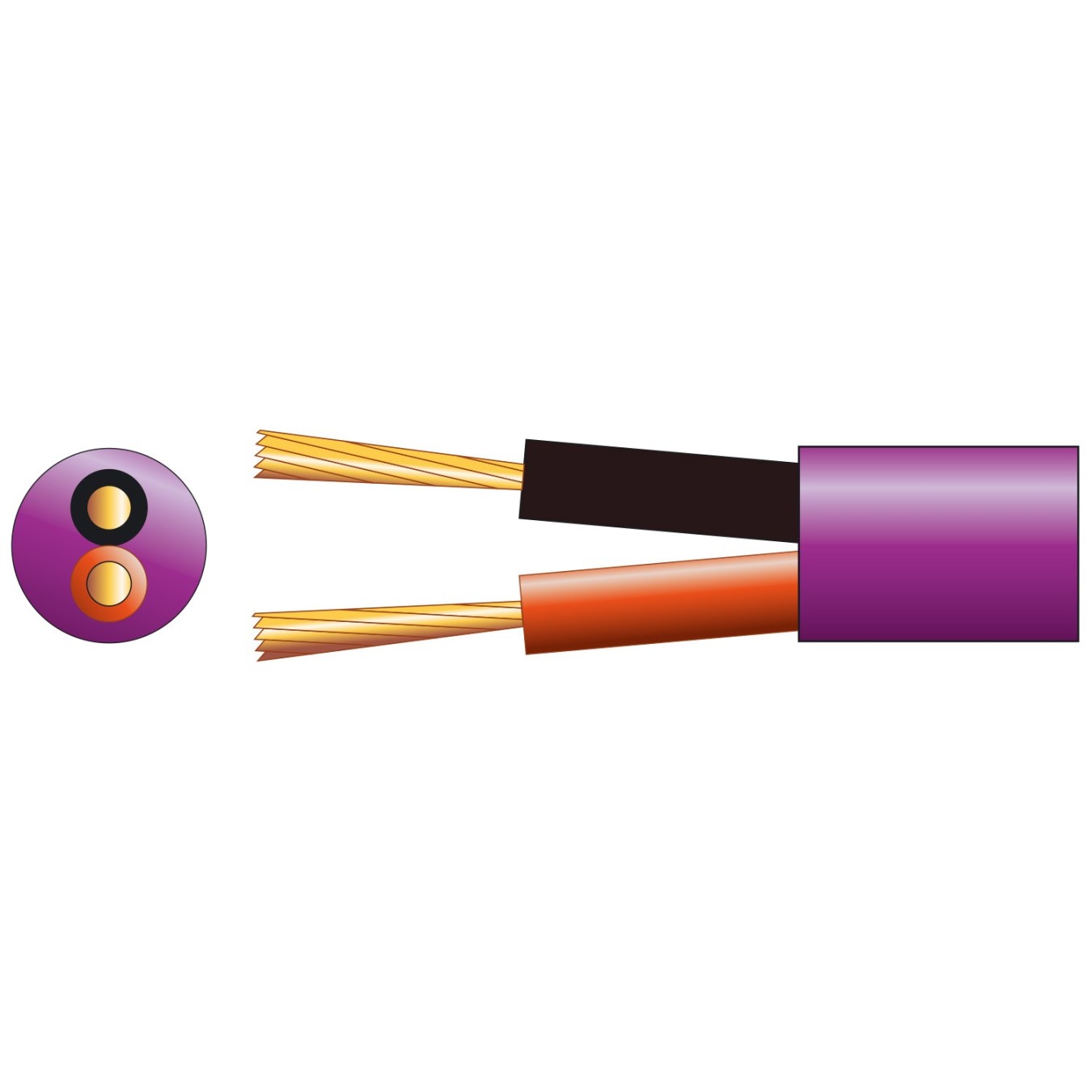 Mercury Double Insulated Speaker Cable LSZH 2x1.50mm 100m - 807.100UK - Double Insulated, LSZH, 2x1.50mm, 100m