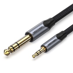 Buy Vention AUDIO - BAUHJ - 3.5mm to 6.3mm M-M TRS Cable Braided Alum 5.0m in Cyprus, Nicosia, Limassol, Larnaka, Pafos