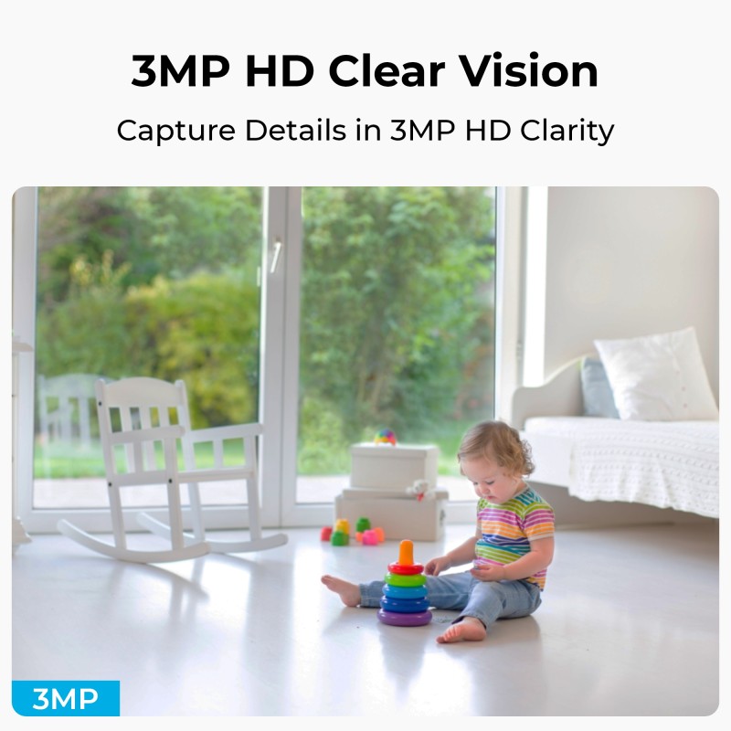 Buy Reolink WIFI Indoor PTZ Camera 3MP - E321 - White in Cyprus, Nicosia, Limassol, Larnaka, Pafos