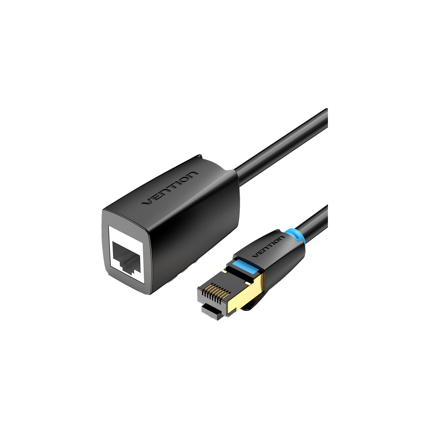 Vention Network Cable - IKHBG - CAT8 SFTP M-F Extension 1.5m Black — Buy in Cyprus with Fast Delivery