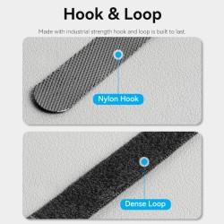 Buy Vention Cable Organiser Hook & Loop Cable Tie - KAOB0-10 - 180mm 10 Pcs in Cyprus, Nicosia, Limassol, Larnaka, Pafos