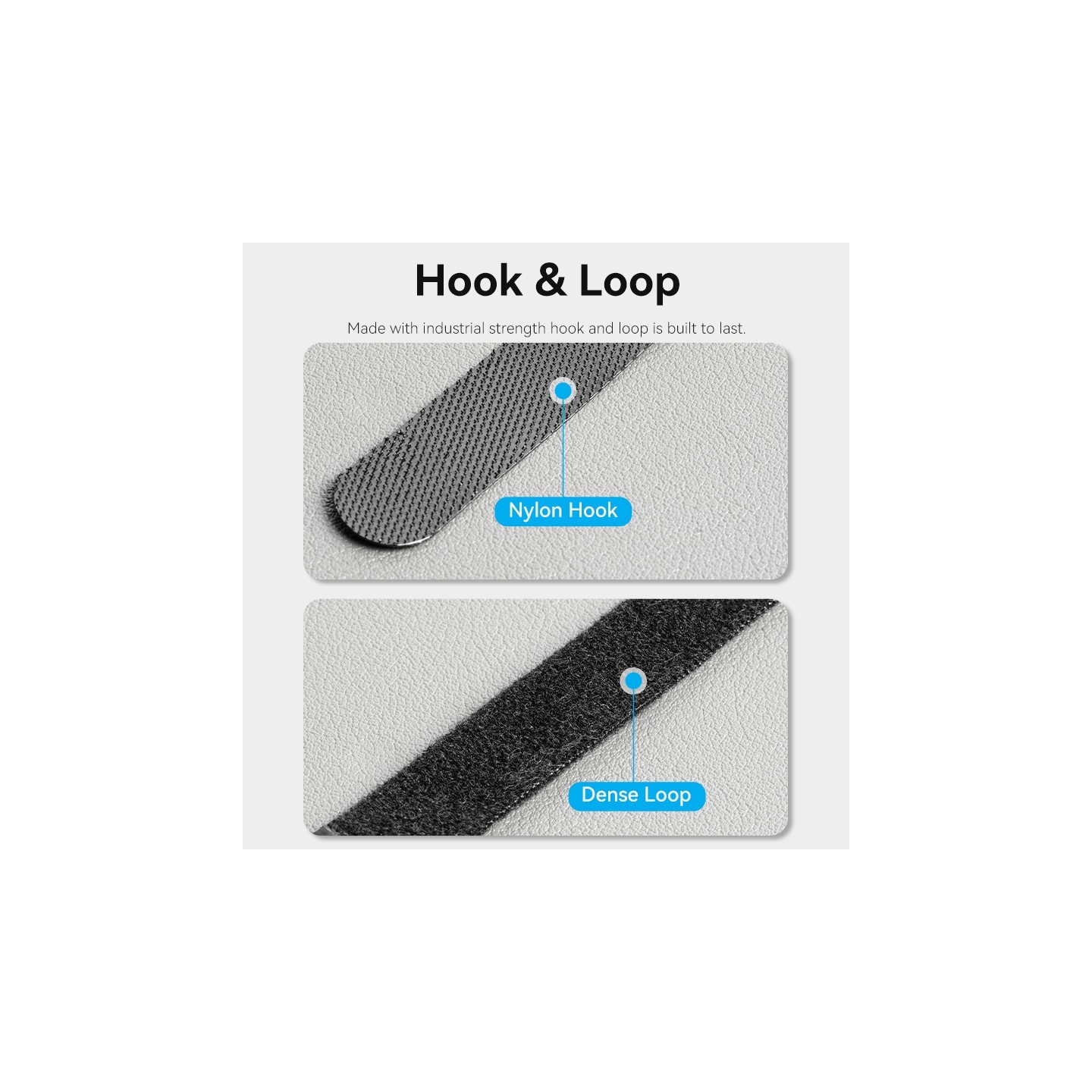 Vention Cable Organiser Hook & Loop Cable Tie - KAOB0-10 - 180mm 10 Pcs — Buy in Cyprus with Fast Delivery