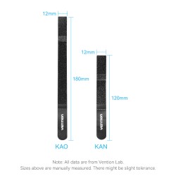 Buy Vention Cable Organiser Hook & Loop Cable Tie - KAOB0-10 - 180mm 10 Pcs in Cyprus, Nicosia, Limassol, Larnaka, Pafos