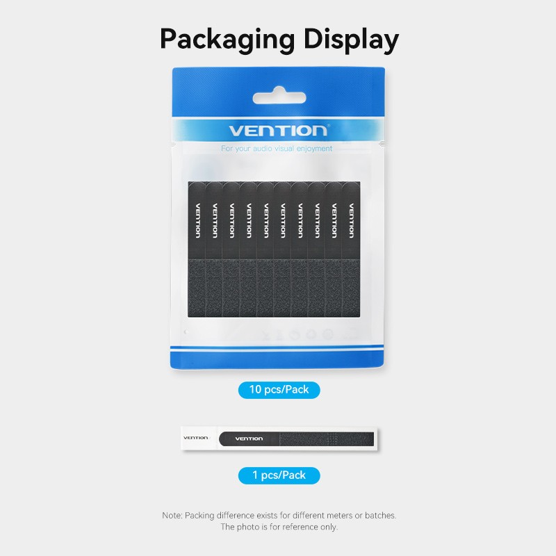 Buy Vention Cable Organiser Hook & Loop Cable Tie - KAOB0-10 - 180mm 10 Pcs in Cyprus, Nicosia, Limassol, Larnaka, Pafos