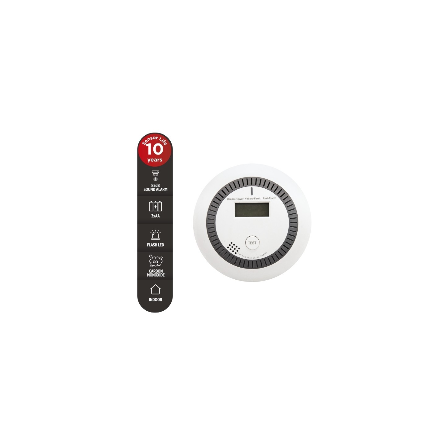 GBC iSnatch Carbon Monoxide Detector - with Display — Buy in Cyprus with Fast Delivery