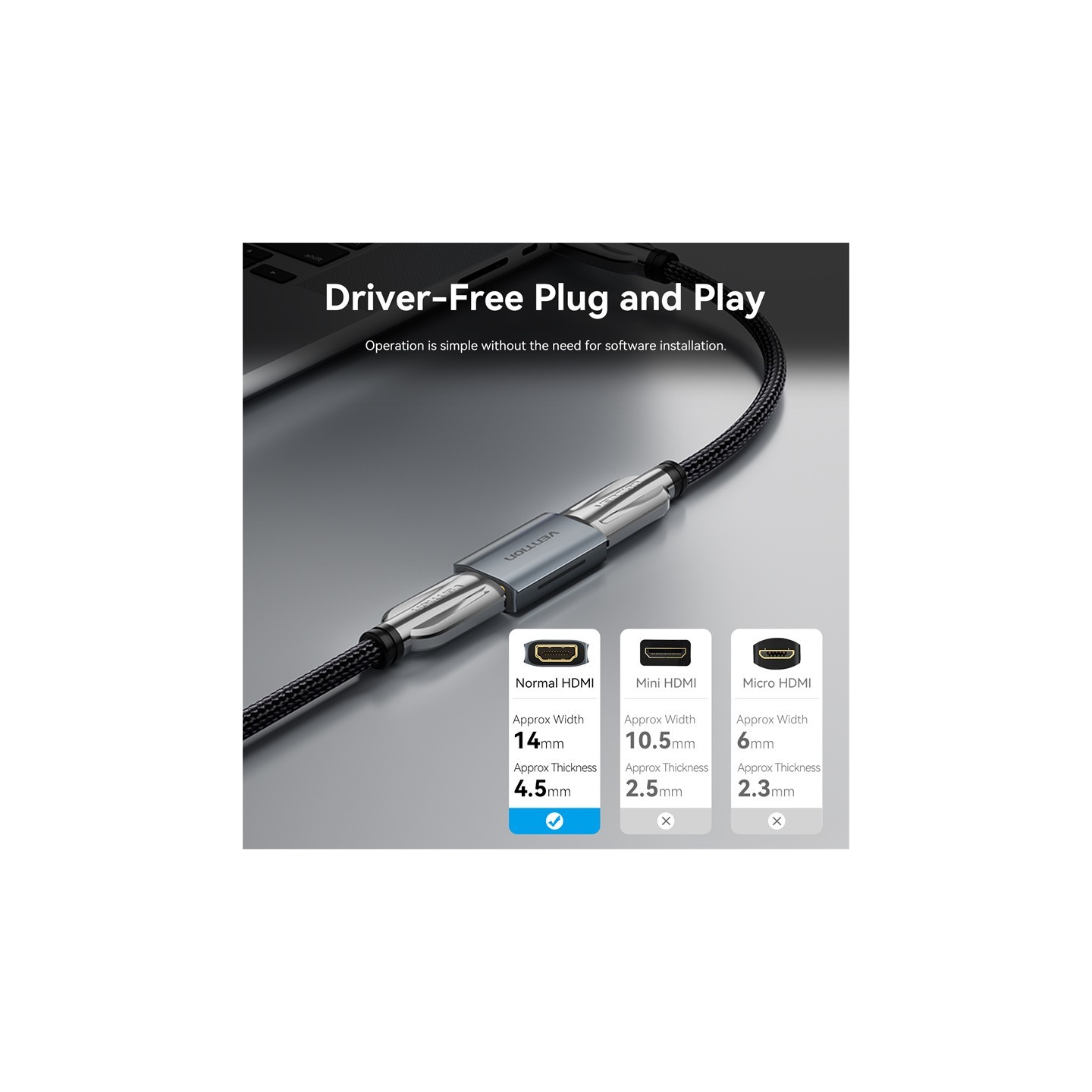 Vention HDMI Repeater for Signal Amplification - AIWH0 - 4K60Hz — Buy in Cyprus with Fast Delivery