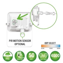 Buy GBC ON - NIGHTUNE 50 - Outdoor LED Floodlight 50W CCT White in Cyprus, Nicosia, Limassol, Larnaka, Pafos