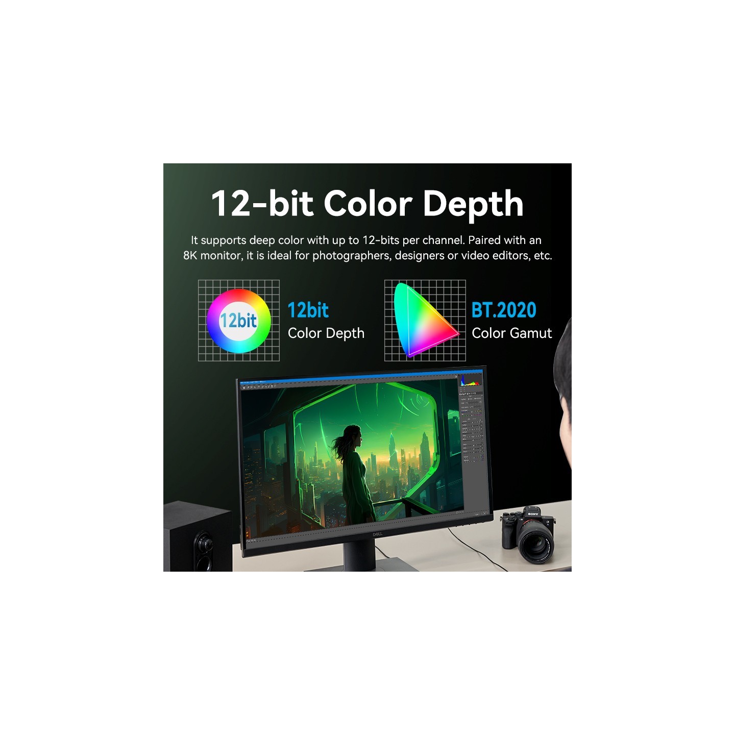 Vention HDMI Cable 2.1 8K60Hz Braided Ultra Thin 2.0m - ALOGH - HDMI Cable 2.1 8K60Hz Braided Ultra Thin 2.0m