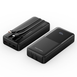 Buy Vention Powerbank - FHPB0 - 20000mAh 22.5W Built-in USBC+Lighting Black in Cyprus, Nicosia, Limassol, Larnaka, Pafos