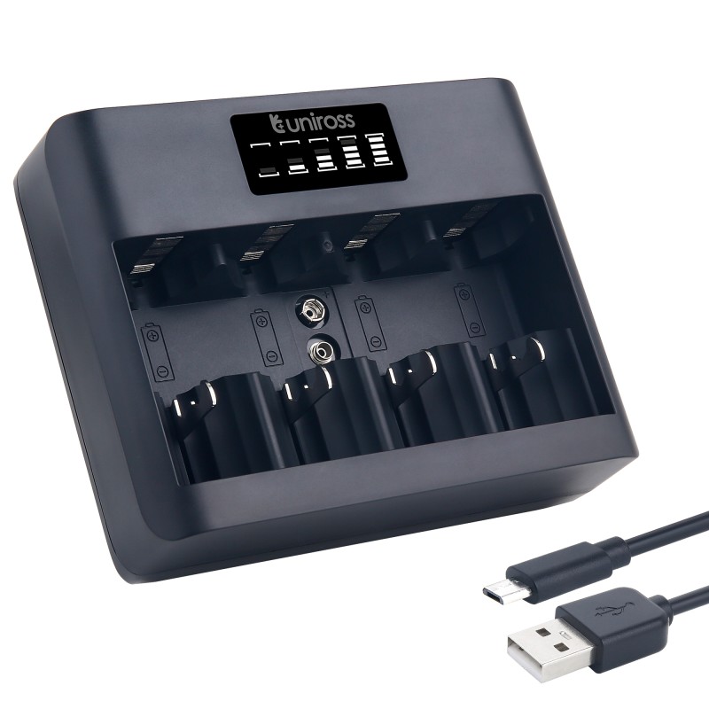 Buy Uniross Fast 2hr USB Charger for AA AAA C D 9V - UCU008 - Fast 2hr USB Charg... in Cyprus, Nicosia, Limassol, Larnaka, Pafos