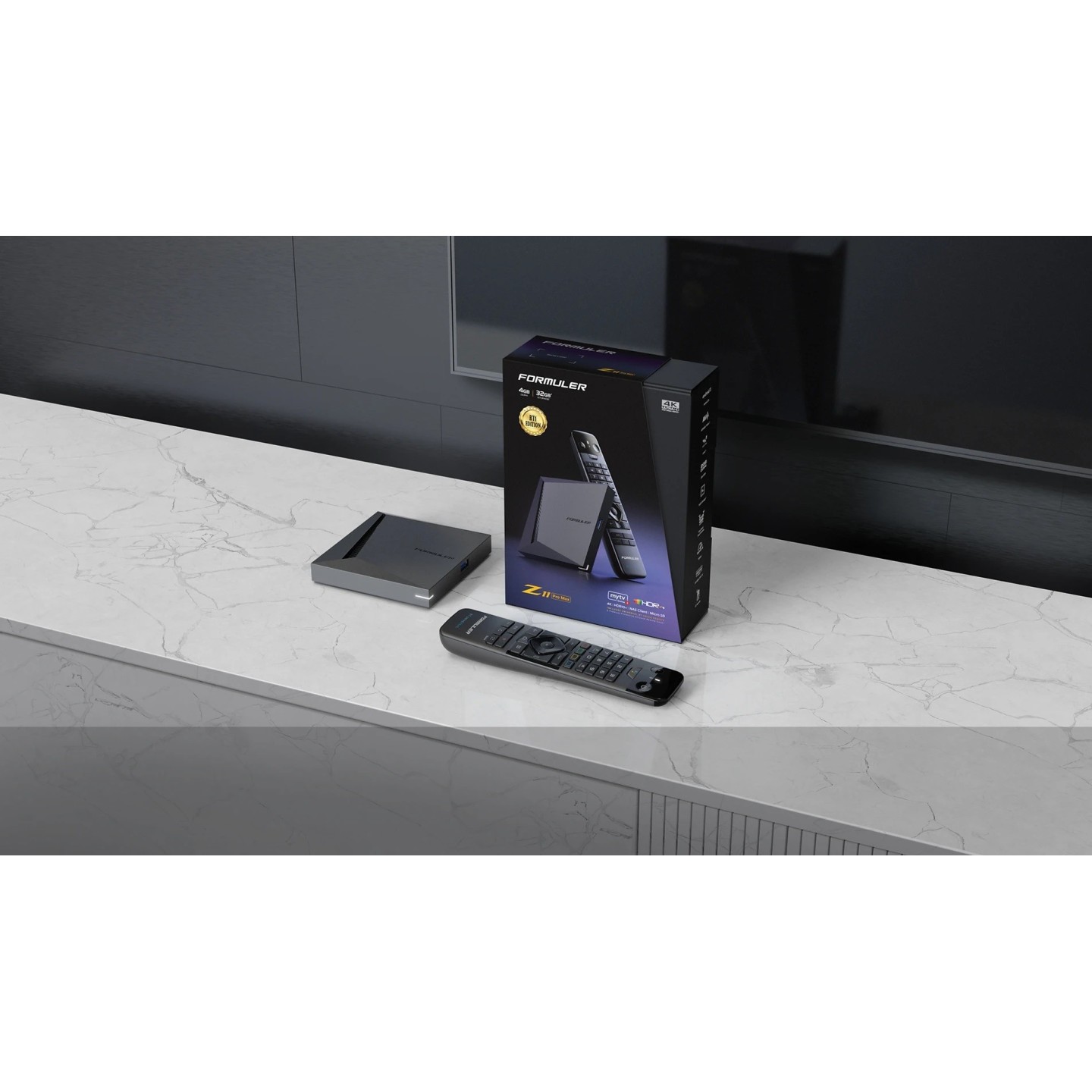 Formuler TV Box - Z11 Pro Max - BT Android 11 TV Box 4K 4G 32GB with BT Voice Remote Control