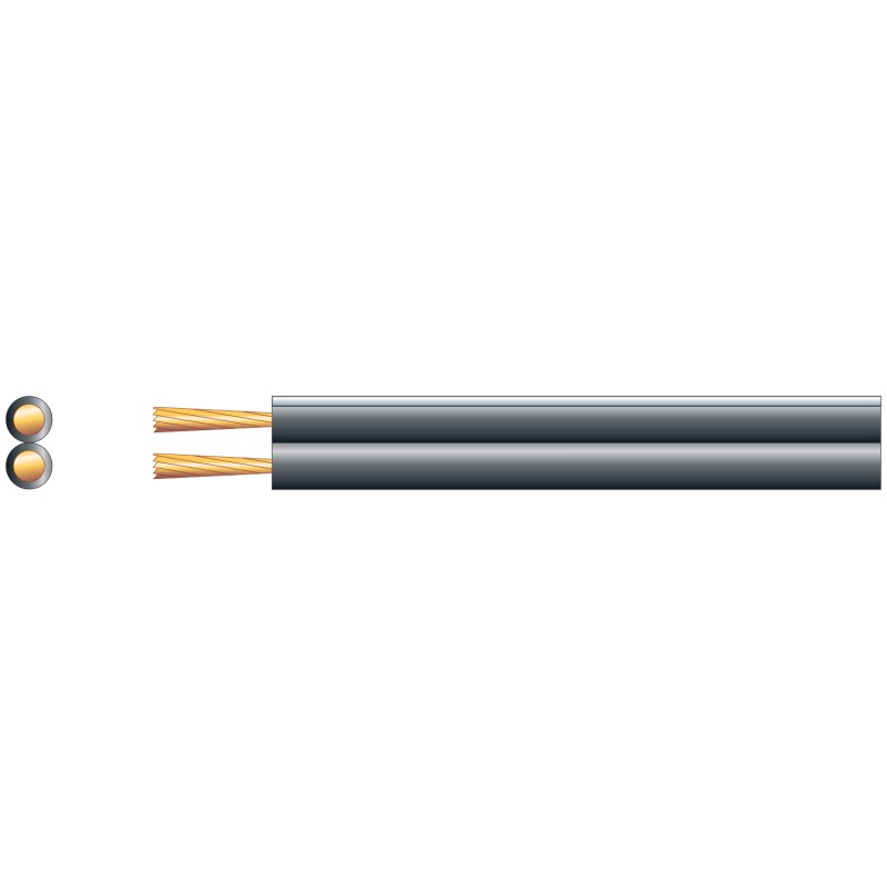 Buy Mercury Cu CCA Speaker Cable - 801.699UK - 2.5mm Black 100m in Cyprus, Nicosia, Limassol, Larnaka, Pafos