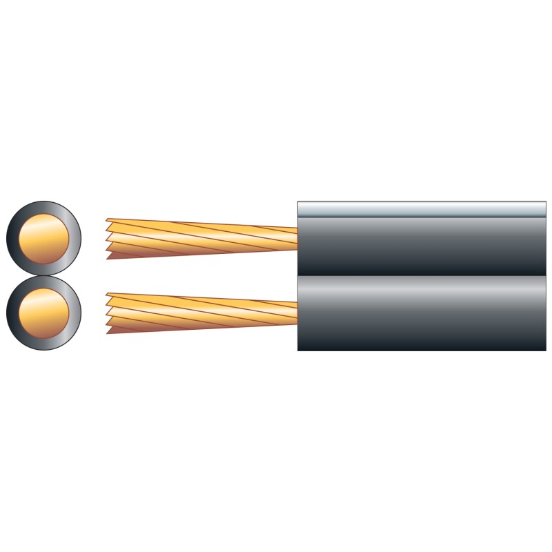 Buy Mercury Cu CCA Speaker Cable - 801.699UK - 2.5mm Black 100m in Cyprus, Nicosia, Limassol, Larnaka, Pafos