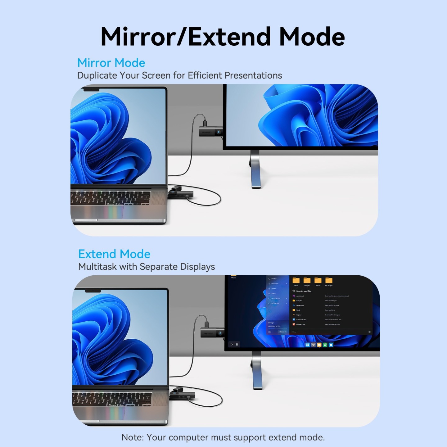 Vention HDMI Wireless Transmitter and Receiver - ADKB0 - HDMI Wireless Transmitter and Receiver Black