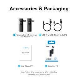 Buy Vention HDMI Wireless Transmitter and Receiver - ADKB0 - HDMI Wireless Trans... in Cyprus, Nicosia, Limassol, Larnaka, Pafos