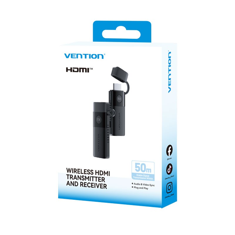 Buy Vention HDMI Wireless Transmitter and Receiver - ADKB0 - HDMI Wireless Trans... in Cyprus, Nicosia, Limassol, Larnaka, Pafos