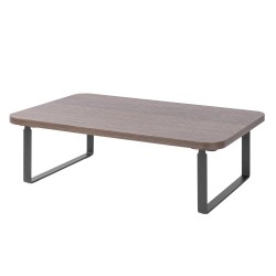 Brateck STB-111-01 Fixed Monitor Riser Stand - Teak/Black (Boxed) — Buy in Cyprus with Fast Delivery