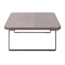 Brateck STB-111-01 Fixed Monitor Riser Stand - Teak/Black (Boxed) — Buy in Cyprus with Fast Delivery