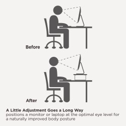 Brateck STB-111-01 Fixed Monitor Riser Stand - Teak/Black (Boxed) — Buy in Cyprus with Fast Delivery