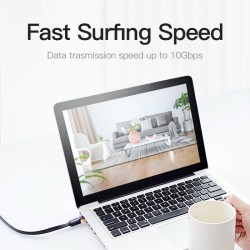 Buy Vention NETWORK Cable - ICABQ - CAT7 Flat 20.0m Black in Cyprus, Nicosia, Limassol, Larnaka, Pafos