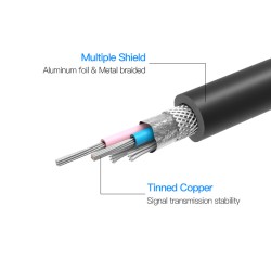 Vention AUDIO XLR M-F Cable 15.0m - BBFBN - Vention AUDIO XLR M-F Cable 15.0m — Buy in Cyprus with Fast Delivery