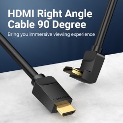 Buy Vention HDMI Cable - AARBH - Right Angle 90 Degrees 2.0m in Cyprus, Nicosia, Limassol, Larnaka, Pafos