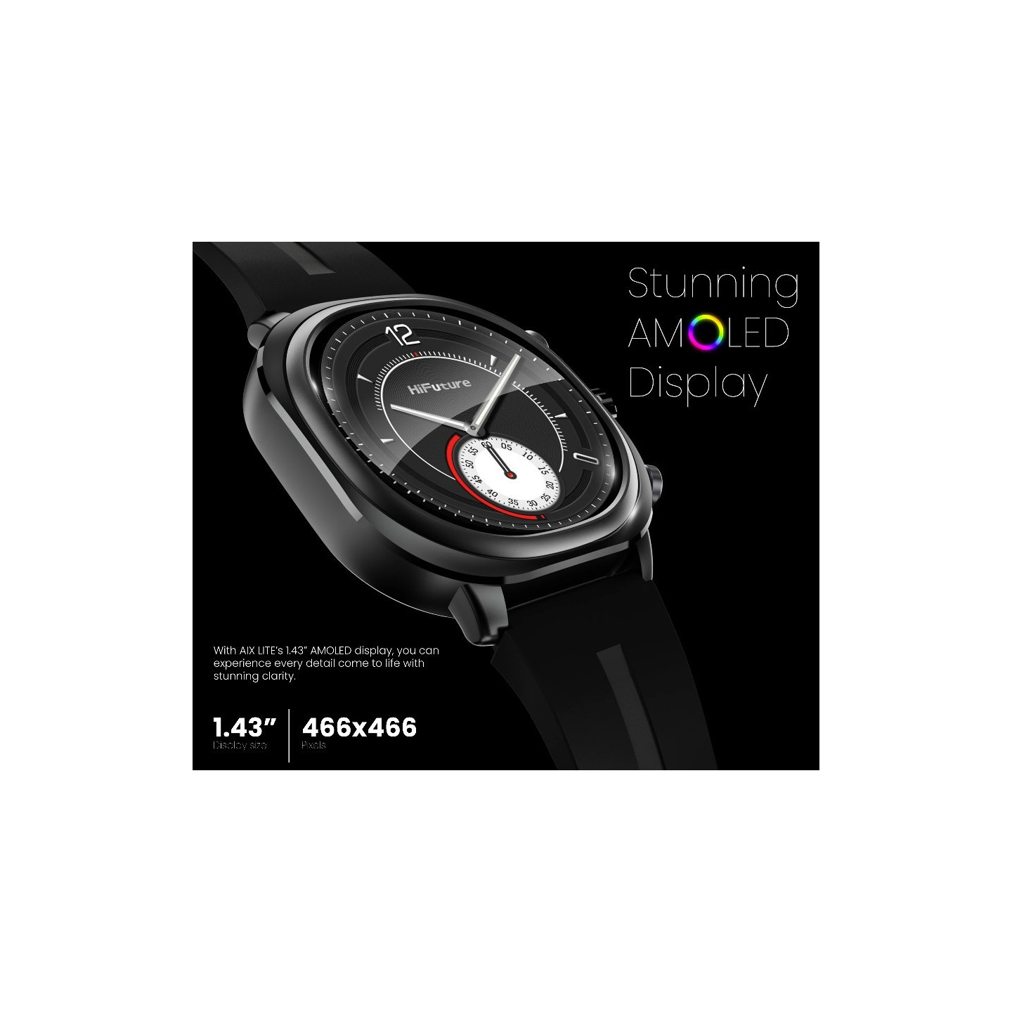 HiFuture Lifestyle SmartWatch - AIX Lite - Silver Grey — Buy in Cyprus with Fast Delivery