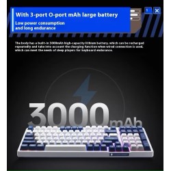 Thunderobot GASKET K98 Mechanical Keyboard - Tri-Mode 99-Key HiFi Linear White-Blue (Boxed) — Buy in Cyprus with Fast Delivery